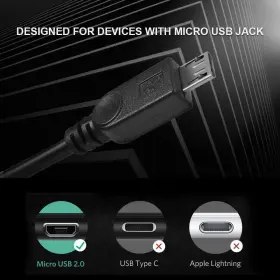 Ucec 746856453224 Dual Micro Usb Splitter Charge Cable Power Up To Two Devices A #3