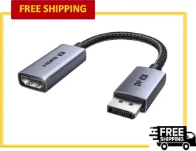 Dp134 Ugreen Unidirectional 8k 60hz Dport 1.4 Male To Hdmi 2.1 Female Adapter 0.66ft
