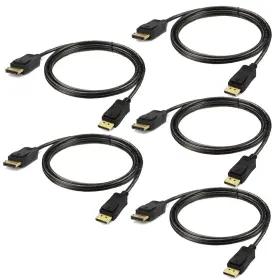 Ukyee 824007651818 Displayport Cable 6ft 5-pack Display Port Dp Monitor Cord 4k60hz 2k165hz