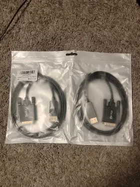 Ta0091-2p Ukyee Displayport To Dvi Cable 6ft 2-pack