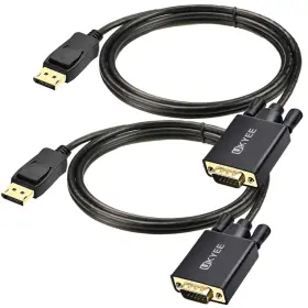 Uk-dvga-cf023 Ukyee Displayport To Vga Cable 6ft 2-pack Display Port Dp Adapter Cord 6