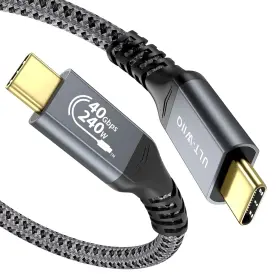 91167 Ult-wiiq 6.6ft Usb4 Cable 240w Fast Charging 40gbps 8k Video For Macbook Ssd Dock