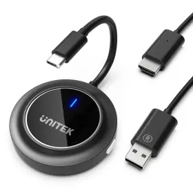 Mps288 Unitek Wireless Hdmi Display Dongle 1080p 60hz Usb-c Mirroring Adapter Phone Tv