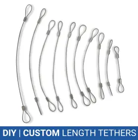 Mtc-10 Universal Cabletether Cabletether.com Cable Tether 10 Pack - Custom Or Diy #3