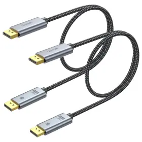 8k60-short-fu Ureegle 8k Displayport Cable 1.4 1.5ft Gold-plated Short Dp Cord 1.5 Feet