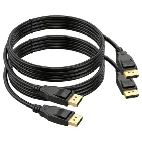 Urelegan Cejs34 Vesa Certified 8k Displayport 1.4 Cable 3ft 2-pack High Speed Black
