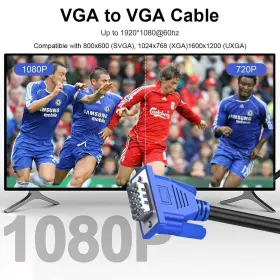 Uv-cable 755673751437 5pack Vga 6 Feetmale To Male Monitor Computer Adapter Cord H #3