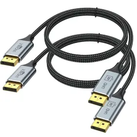 Ac-a-01 Uv-cable 2 Pack 6ft Displayport Gold-plated Braided 2k 165hz 4k 60hz Gaming