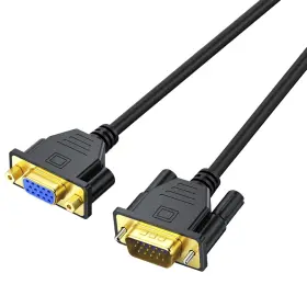 Eiqr005 Uv-cable Vga Extension Male To Female 6 Feet 15 Pin Svga F