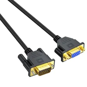 Iipq2127a Uv-cable Vga Extension 3 Feet Male To Female - 15 Pin Hd15 Monitor Video Extende