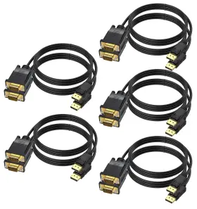 Mmqa90 Uv-cable Displayport To Vga 6 Ft 10-pack Display Port Dp Adapter Cord Ma