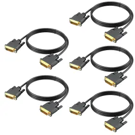 Yypop101403 Uv-cable 5-pack Dvi-d 6ft Dual Link 24 1 Monitor Hdtv Gaming Projector Pc