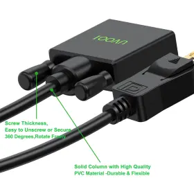 Uvooi 657390259244 Displayport To Dvi Cable 10ft Dp Dvid Display Port Adap #2