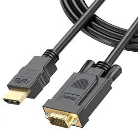 Uvooi 787803556155 Hdmi To Vga Cable 3ft Computer Monitor Cord Male Compa