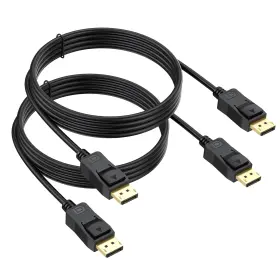 Dp3f2pui Uvooi 2 Pack 3ft 4k Displayport Cable Dp To Male Adapter Monitor