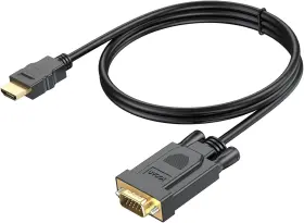 Uvooicable 711181348910 Hdmi To Vga Cable 3ft Computer Monitor Cord Male Compatib