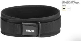 Valeo 736097641382 6-inch Vlp Performance Weight Lifting Belt For Men