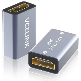 Ad006-2p-au Vcelink Hdmi Coupler 8k 2.1 Female To Extension Adapter Extend 2 Shor