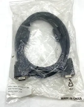 Vga Filt0037-vga Cable 15p M/m L-1.8 M With Ferrite 2 Black