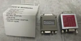 Db15 Viewsonic 638544124625 Two Mac To Vga Adapters Generic Dip Multisync Male Hd15 Female
