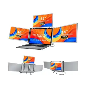 Vs680 Vilva 749083615366 14 Inch Laptop Screen Extender Fhd 1080p Ips Portable Quad Monitor For