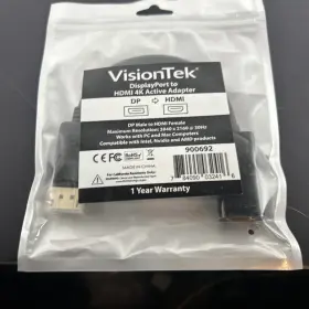 900636-900691 Visiontek 900636 New Mini Displayport To Hdmi Active Adapter -