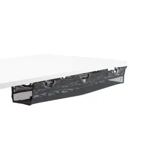 Desk-ac36mh-s Vivo Under Desk 36 Inch Mesh Net Cable Management With Power Strip Holder Wi