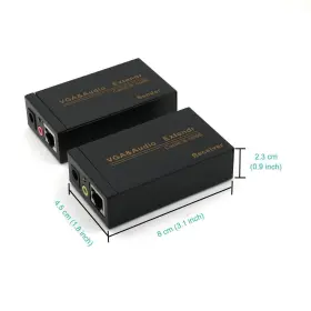 Vkband 696964148638 Vga Extender Over Cat6 Up To 328ft / 100m Extension Adapter Rj45 Ethern #2