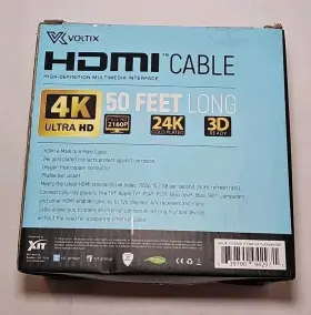 Axthdmi4k050 Voltix Voltox 50ft 24k Gold Plated High Speed 4k Home Theater Hdmi Cable 3d Ready New #2