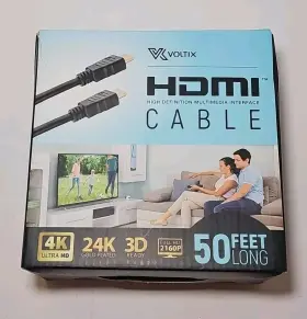 Axthdmi4k050 Voltix Voltox 50ft 24k Gold Plated High Speed 4k Home Theater Hdmi Cable 3d Ready New