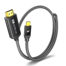 Warrky 721295572750 Usb C To Hdmi 2.1 Cable 8k 60hz 4k 240hz/120hz Gold-plated Plug Aluminum