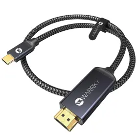 Warrky 721295784030 Usb C To Hdmi Cable 3.3ft 4k 60hz Aluminum Shell Gold-plated Plug Type-c