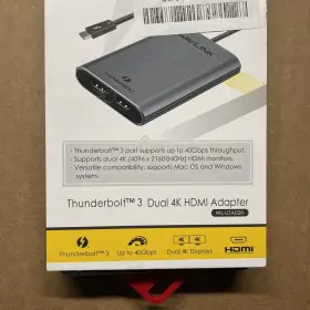 Wl-uta02h Wavlink 955362000172 Thunderbolt 3 Dual 4k Hdmi Adapter Display #2