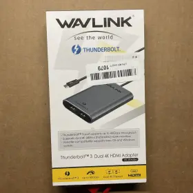 Wl-uta02h Wavlink 955362000172 Thunderbolt 3 Dual 4k Hdmi Adapter Display