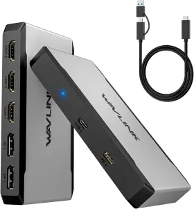 Wl-ug7701 Wavlink Triple Monitor Adapter Usb-c/a For M1/m2/m3/m4 Macos 3 Hdmi 2 Dp Trip