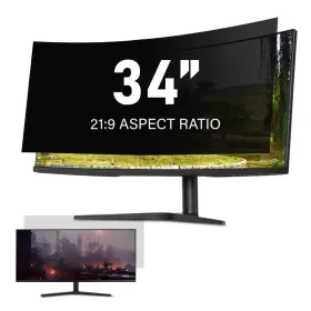 Welinc Wpf34uw797334 34 Inch Computer Privacy Screen Filter 21 9 Ultra-wide Black