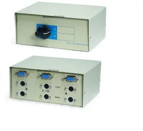 40h1-26602 Wholesalecables 2-port Manual Kvm Switch Box Vga And Ps2