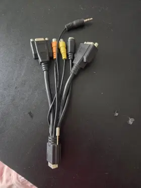 Wieson 6110015300 Dms-59 Breakout Cable Octopus Dual Vga S-video Rca Audio