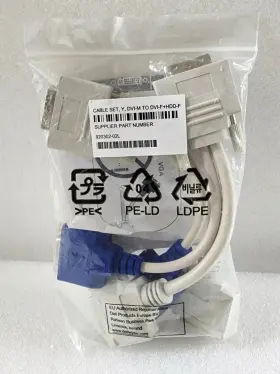 920302-02l Wyse Lot Of 2 Cable Set Y Dvi-m To Dvi-f Hdd-f #2