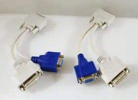 920302-02l Wyse Lot Of 2 Cable Set Y Dvi-m To Dvi-f Hdd-f