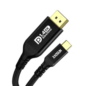 C-dp1.4 Xaosun Bidirectional Usb C To Displayport 1.4 Cable 3.3ft 8k 60hz 4k 240hz D