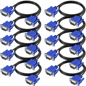 Uei22090913001 Xiayriky Vga Cable 10 Pack Computer Monitor Cord Male To 1080p Ful