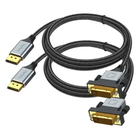 Xia220916001 Xiayriky Displayport To Dvi Cable 6 Ft 2-pack Dp Cord Male Gold