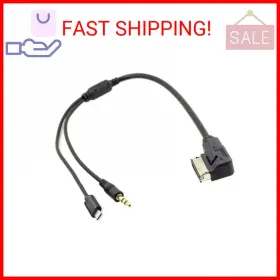 Xiwai 652065554433 Media In Ami Mdi To Stereo 3.5mm Audio And Usb-c Aux Adapter Cable For Car V
