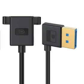 Dp-024-ri-0.3m-xy Xiwai Right Angled Displayport 1.4 Extension Cable Dp Male To Female 8k 60hz 30cm