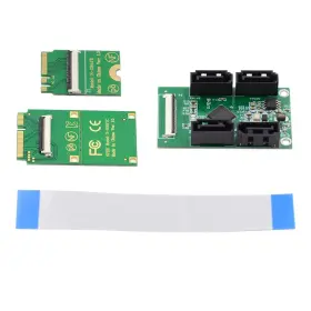 Sa-064-xy Xiwai Mini Pci-e And Ngff A E To Sata 3.0 4 Ports Adapter Cable 6gbps - Expand Your S