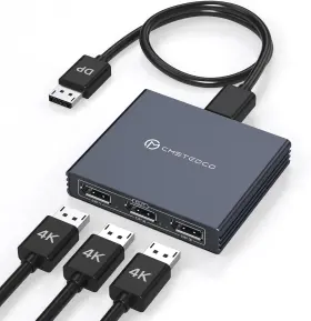Sh-us-sp510 Xptsfdu Displayport Splitter 3 Monitors 4k60hz Dp Extended Display 1 In Out D