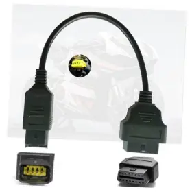Yalgdlen 704090586634 Obd 4pin Connect For Ducati Motorcycles Dlc Socket 4 Pin To 16pin Obd2 Adapter