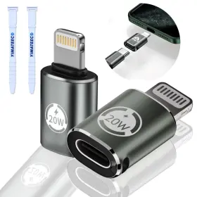 Yimateeco Yimateeco-usbc2gyadp00003 Usb C To Lightning Adapter 20w Pd Fast Charging Data Transfer 2 Pack C