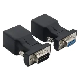 Yiovvom 703063912814 Vga Extender Converter Adapter Cat5/cat6/rj45 Db9 9-pin 9 Pin Male To Rj